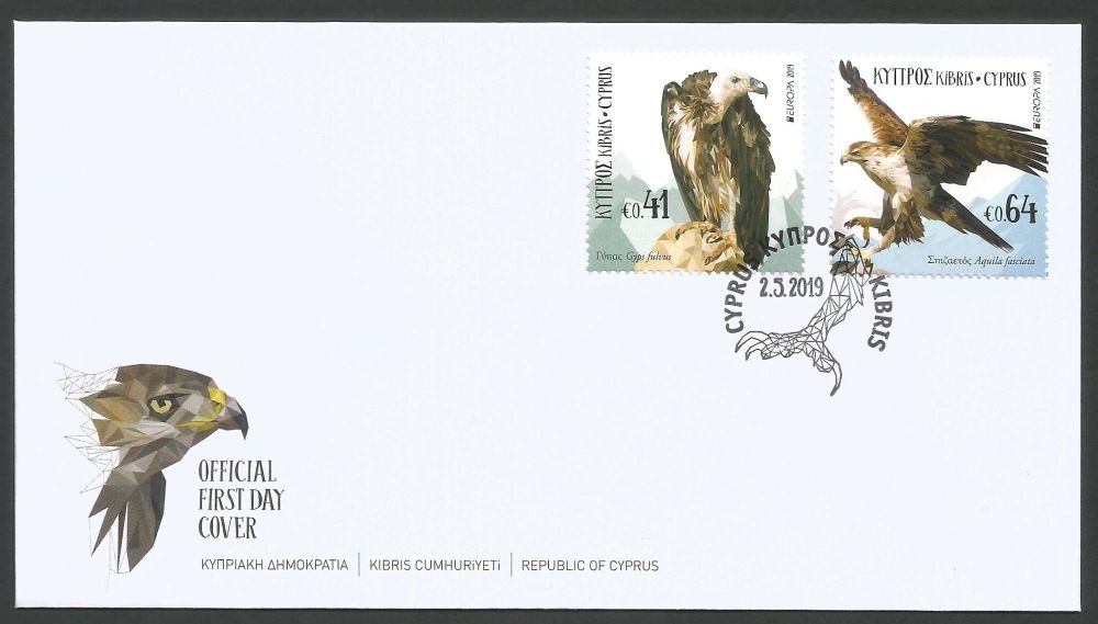 Cyprus Stamps SG 2019 (d) Europa National Birds - Official FDC