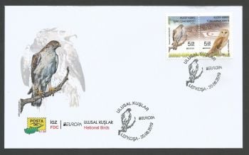 North Cyprus Stamps SG 2019 (e) Europa National Birds - Official FDC 