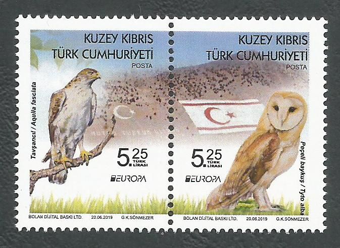 North Cyprus Stamps SG 2019 (e) Europa National Birds - MINT 