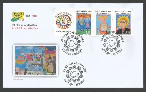 North Cyprus Stamps SG 2019 (d) April 23rd and Ataturk Childrens Day with -