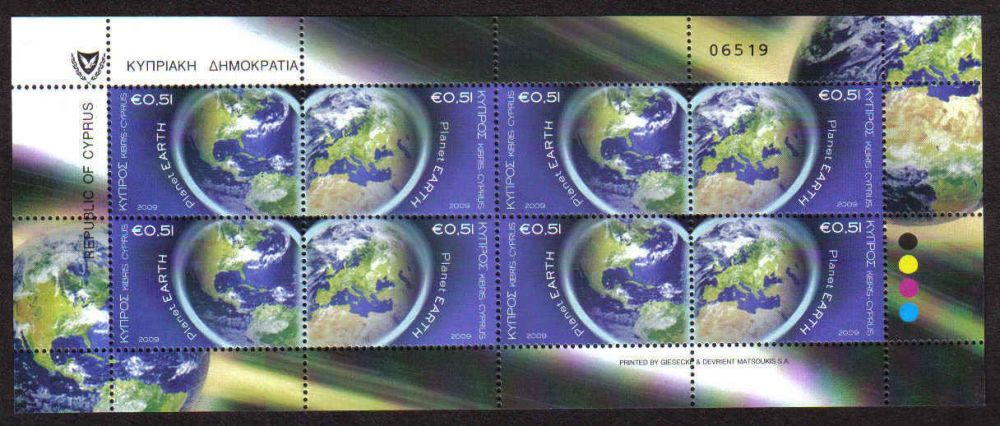 Cyprus Stamps SG 1186-87 2009 Planet Earth - Full sheet MINT