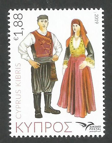 Cyprus Stamps SG 2019 (f) Euromed Costumes of the Mediterranean - MINT