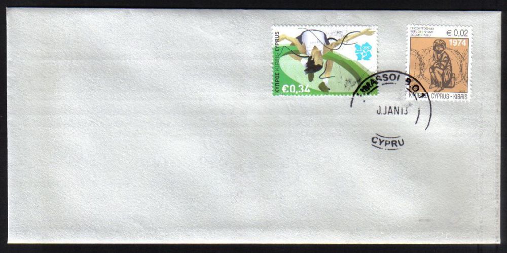 Cyprus Stamps SG 1290  2013 Refugee Fund Tax - Unofficial FDC (h443)