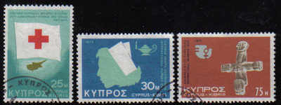 Cyprus Stamps SG 446-48 1975 Anniversaries and Events - USED (L296)
