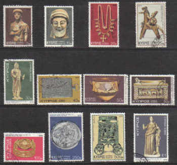 Cyprus Stamps SG 459-70 1976 4th Definitives Artifacts - USED (d643)