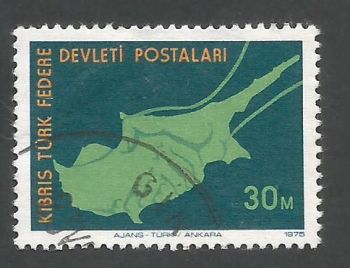 North Cyprus Stamps SG 020 1975 30m - USED (L030)