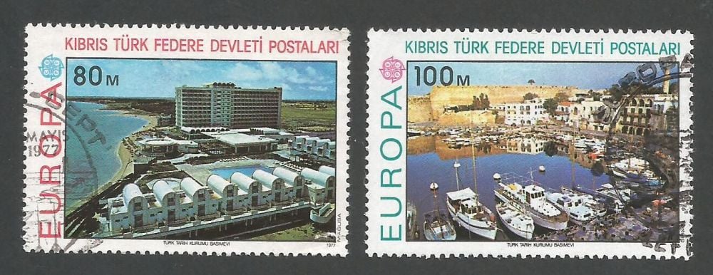 North Cyprus Stamps SG 049-50 1977 Europa - USED (L045)