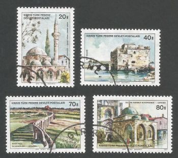North Cyprus Stamps SG 054-57 1977 Buildings - USED (L048)