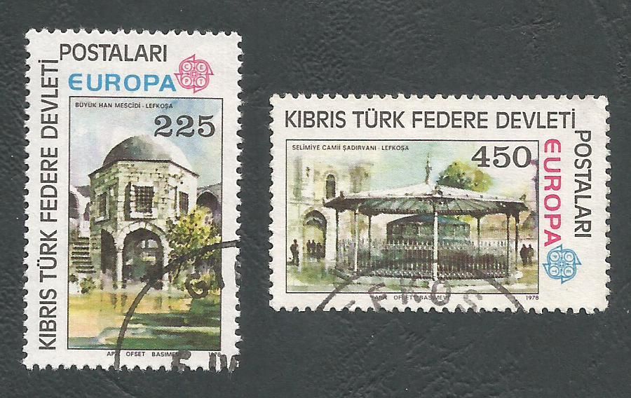 North Cyprus Stamps SG 063-64 1978 Europa - USED (L051)