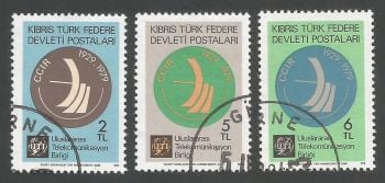 North Cyprus Stamps SG 082-84 1979 Radio - USED (L058)
