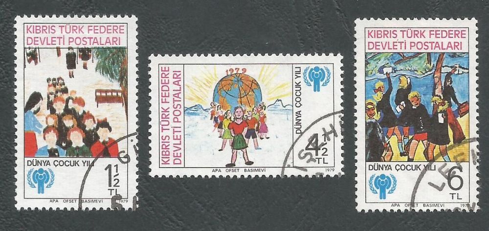 North Cyprus Stamps SG 085-87 1979 International year of the child - USED (