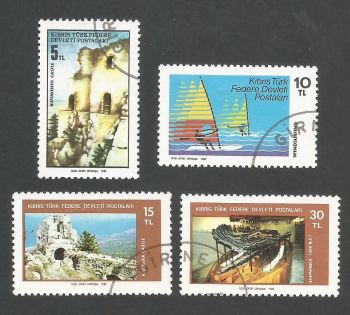 North Cyprus Stamps SG 123-26 1982 Tourism - USED (L079)