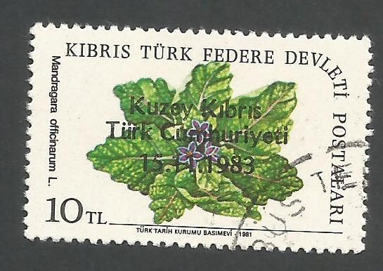 North Cyprus Stamps SG 144 1983 10tl - USED (L090)