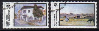 North Cyprus Stamps SG 157-58 1984 Art 3rd Series - USED (b603)