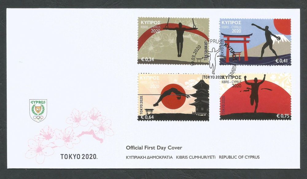 Cyprus Stamps SG 2020 (d) Olympic Games Tokyo 2020 - Official FDC