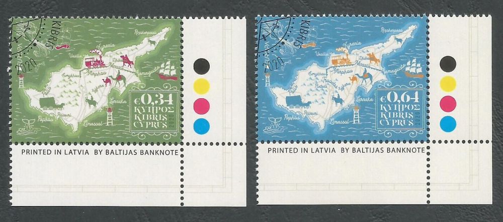 Cyprus Stamps SG 2020 (e) Europa Ancient Postal Routes - CTO USED (L165)