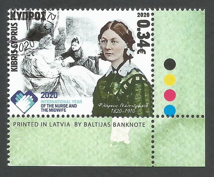 Cyprus Stamps SG 2020 (f) International year of the Nurse and Midwife and 2