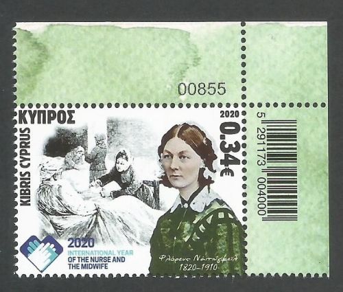 Cyprus Stamps SG 2020 (f) International year of the Nurse and Midwife and 2
