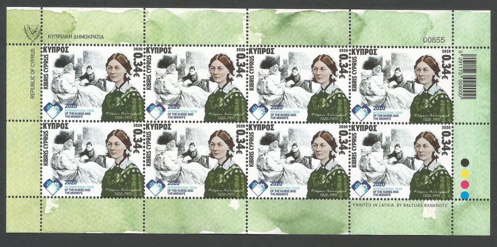 Cyprus Stamps 2020 World Year of Midwifery full sheet