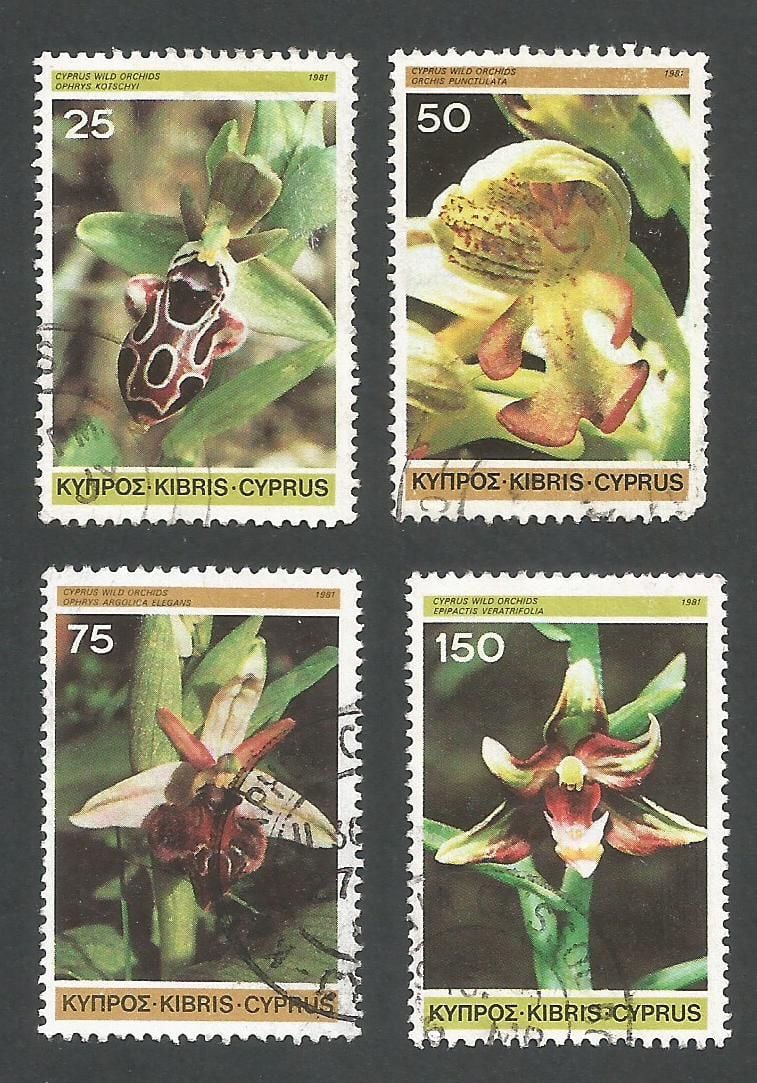 Cyprus Stamps SG 572-75 1981 Orchids - CTO USED (L189)