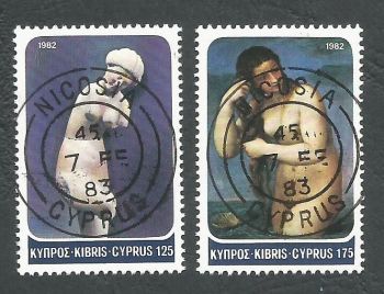 Cyprus Stamps SG 584-85 1982 Aphrodite - CTO USED (L183)