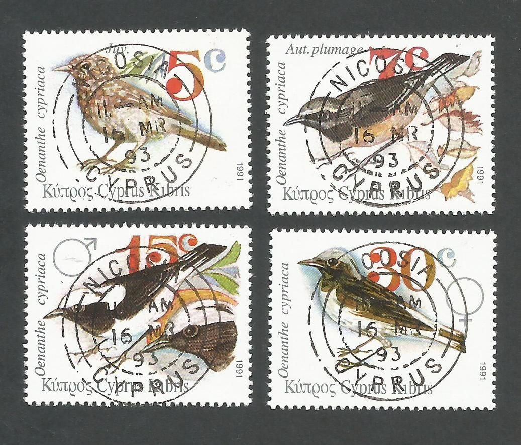 Cyprus Stamps SG 800-03 1991 Birds - CTO USED (L175)