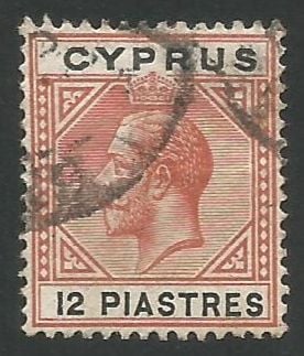 Cyprus Stamps SG 082 1913 18 Piastres - USED (L265)