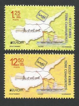 North Cyprus Stamps SG 2020 (b) Europa Ancient Postal Routes  - MINT
