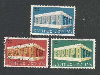 Cyprus Stamps SG 345-47 Europa Sun - USED (L288)