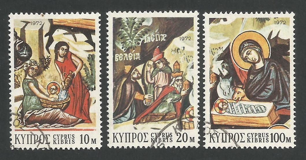 Cyprus Stamps SG 397-99 1972 Christmas - USED (L292)