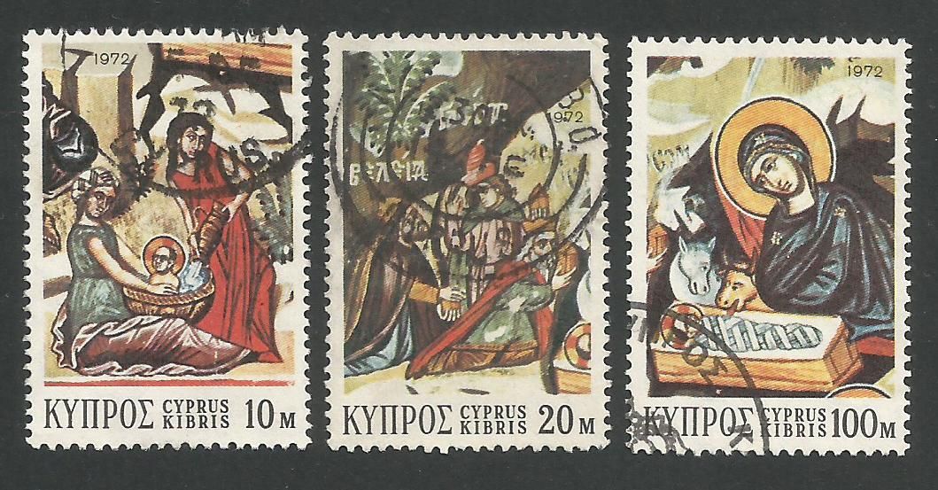 Cyprus Stamps SG 397-99 1972 Christmas - USED (L291)