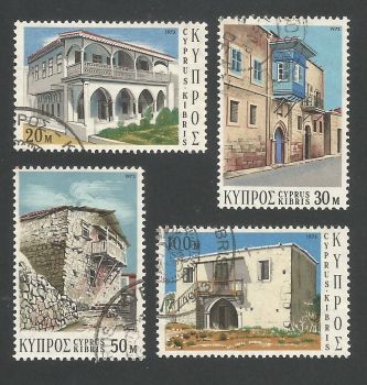 Cyprus Stamps SG 406-09 1973 Traditional Cypriot architecture - USED (L293)