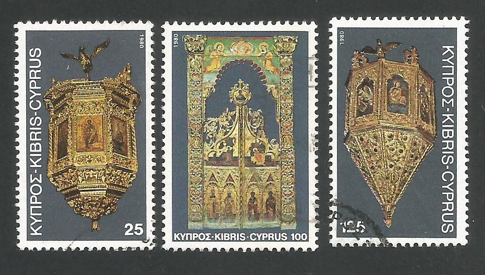 Cyprus Stamps SG 564-66 1980 Christmas - USED (L301)