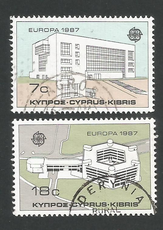 Cyprus Stamps SG 704-05 1987 Europa Modern Architecture - USED (L306)