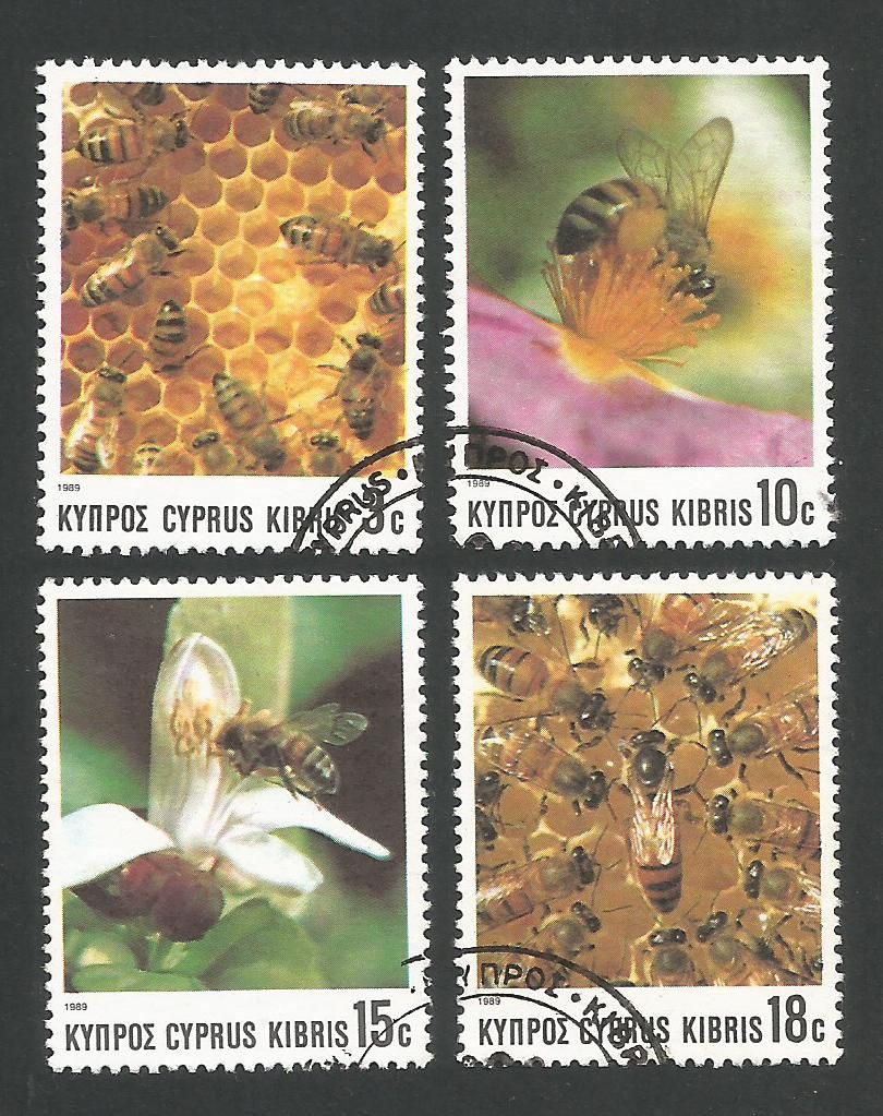 Cyprus Stamps SG 748-51 1989 Bees - USED (L311)