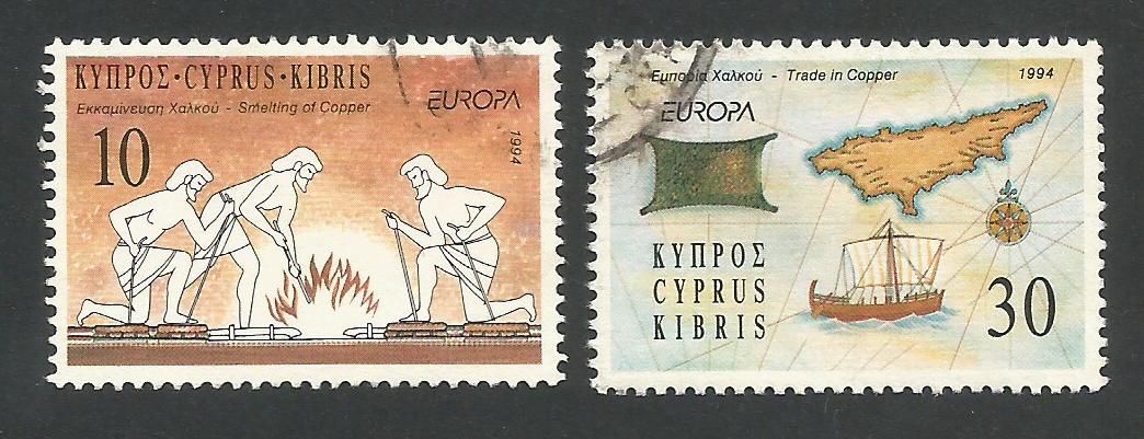 Cyprus Stamps SG 847-48 1994 Europa - USED (L334)