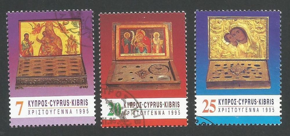 Cyprus Stamps SG 897-99 1995 Christmas Relic Casks - USED (L340)