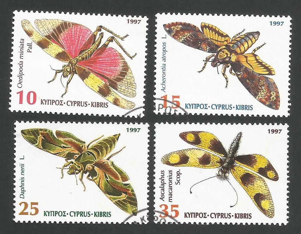 Cyprus Stamps SG 926-29 1997 Insects - USED (L344)
