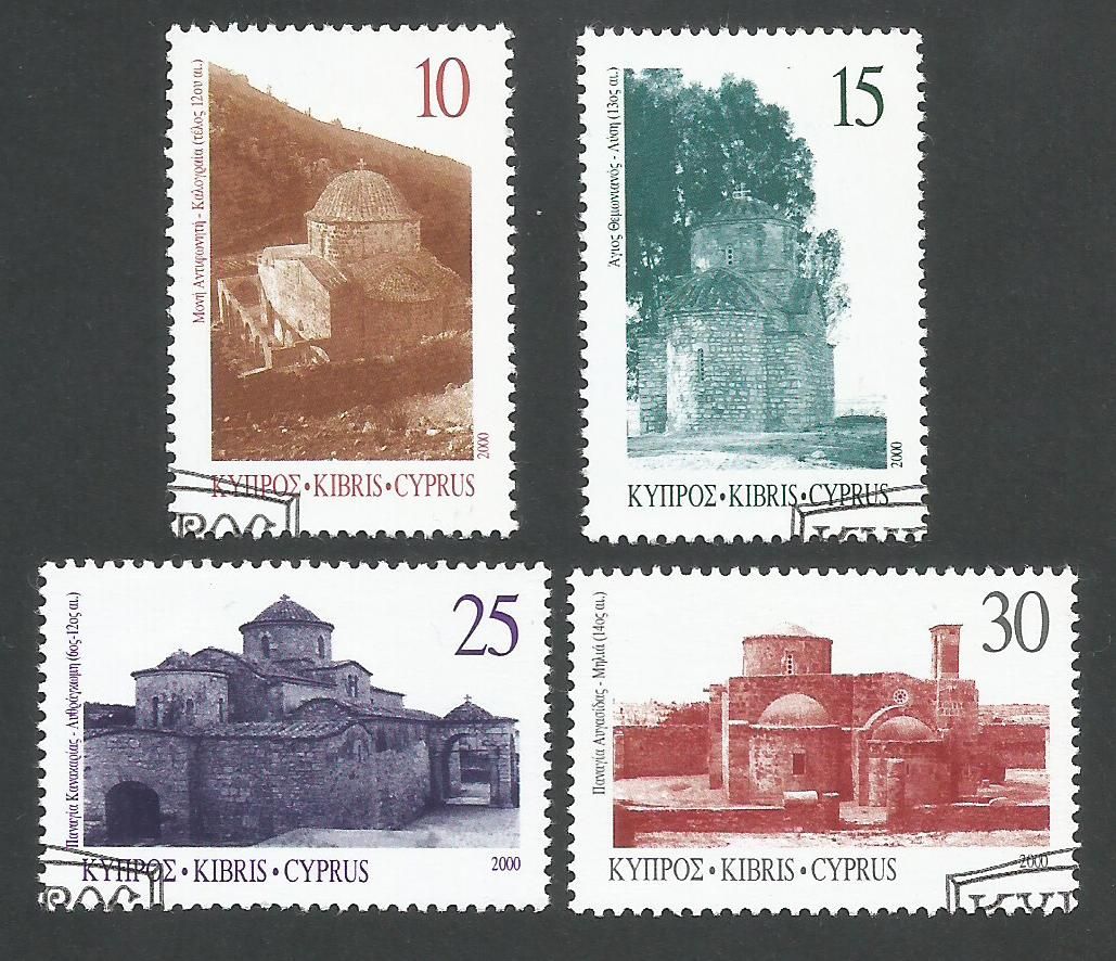 Cyprus Stamps SG 1000-03 2000 Greek Orthodox churches in northern Cyprus - 