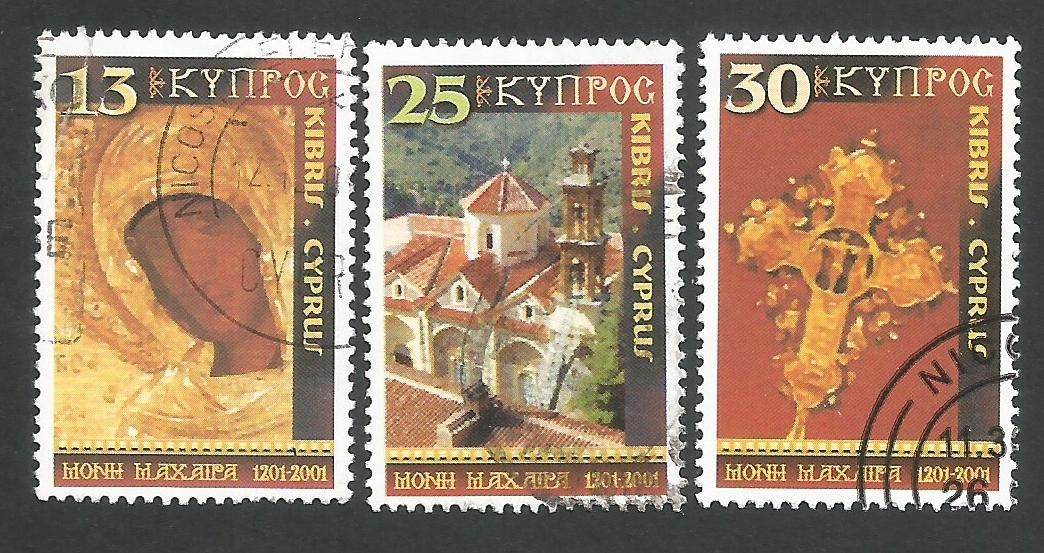 Cyprus Stamps SG 1021-23 2001 Christmas - USED (L354)
