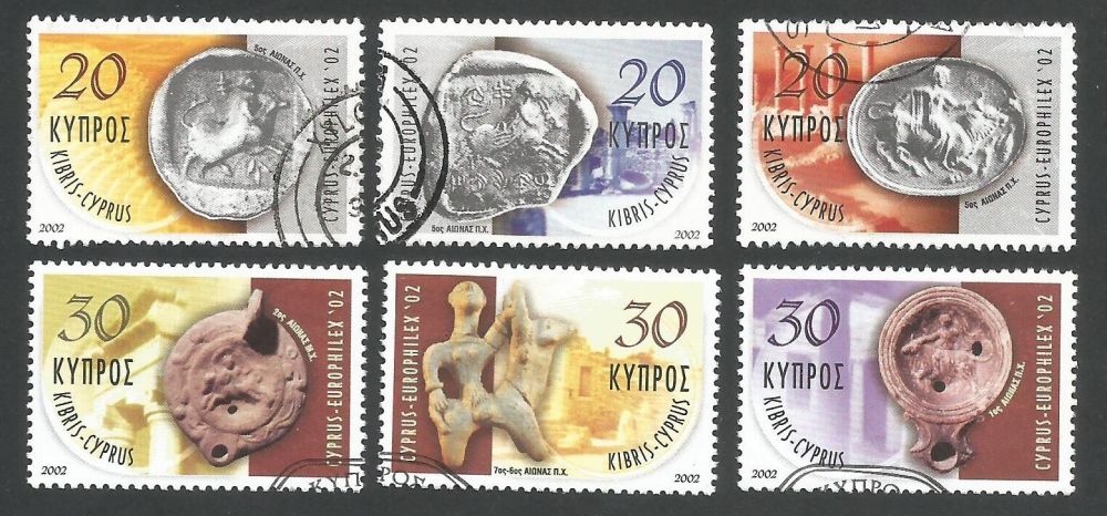 Cyprus Stamps SG 1038-43 2002 Europhilex - USED (L358)