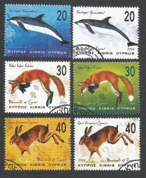 Cyprus Stamps SG 1079-84 2004 Mammals - USED (L364)