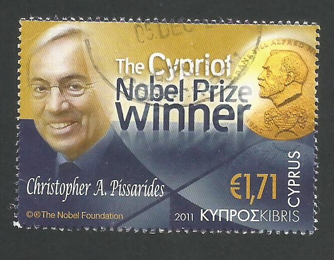 Cyprus Stamps SG 1254 2011 Christopher Pissarides Cypriot Nobel Prize Winner -  USED (L363)