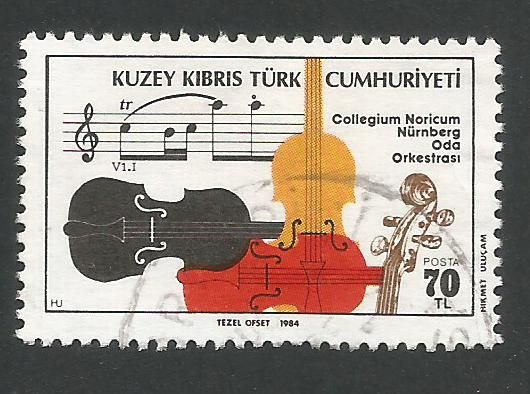 North Cyprus Stamps SG 165 1984 Visit of the Nurnburg Chamber Orchestra - U