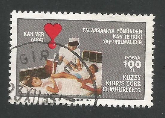 North Cyprus Stamps SG 183 1985 100TL - USED (L414)