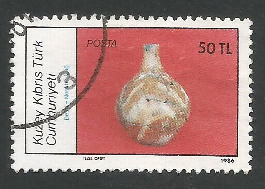 North Cyprus Stamps SG 191 1986 50tl - USED (L419)
