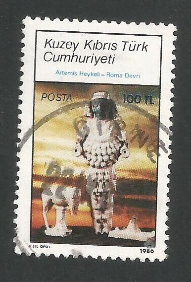 North Cyprus Stamps SG 192 1986 100 TL - USED (L420)