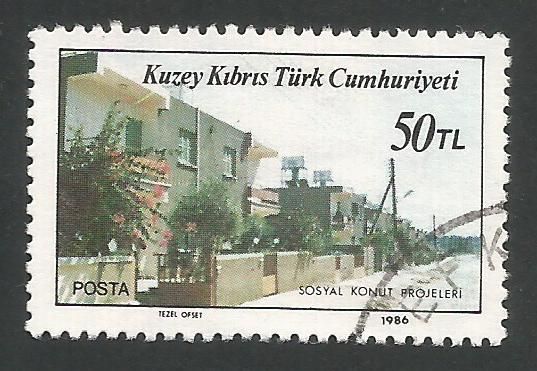 North Cyprus Stamps SG 198 1986 50 TL - USED (L423)