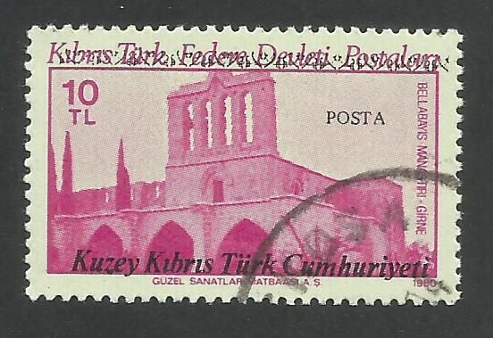 North Cyprus Stamps SG 204 1987 10 TL - USED (L426)