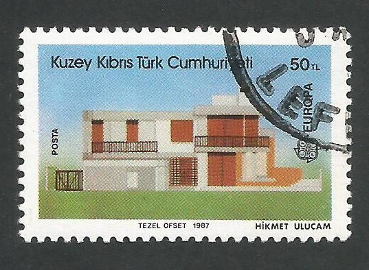 New North Cyprus Stamps SG 210 1987 50 TL - USED (L429)